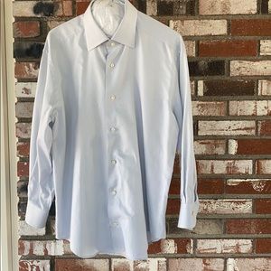 Mens Ermenegildo Zegna Light Blue Button Up Long Sleeve Shirt👔💙🩵